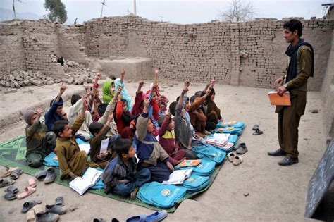 Nearly half of Afghan children don't go to school, with girls disproportionately affected