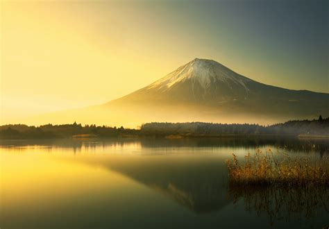 lake, Mountain, Mount Fuji, Sunrise, Landscape Wallpapers HD / Desktop and Mobile Backgrounds