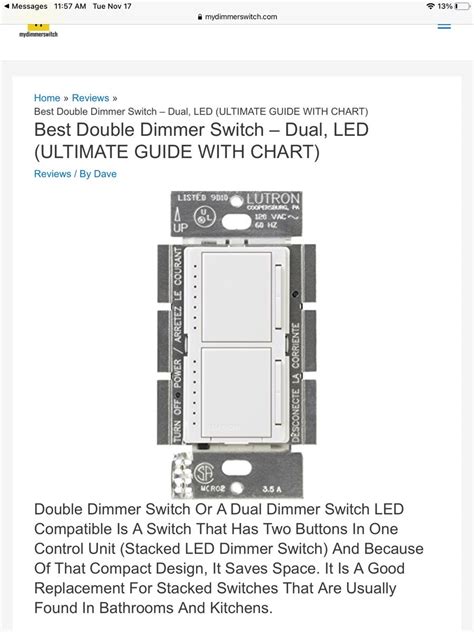 double light switch with dimmer led - ezelle-mezquita