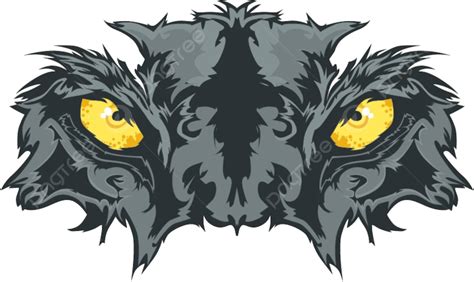 Panther Eyes Mascot Graphic Eyes Illustration Icon Vector, Eyes, Illustration, Icon PNG and ...