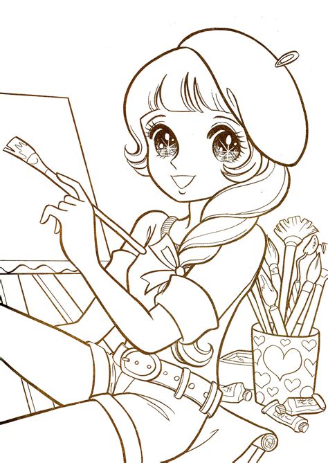 Cute Manga Coloring Pages at GetColorings.com | Free printable colorings pages to print and color