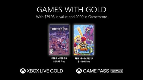 Xbox Live Gold free games for February 2023 announced - Gematsu