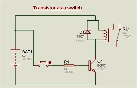 Transistor Circuits in Proteus - as Switch,Bistable,Astable,Inverter