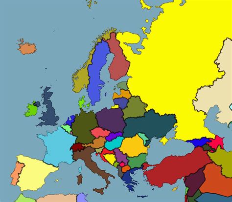 Europe Map To Color