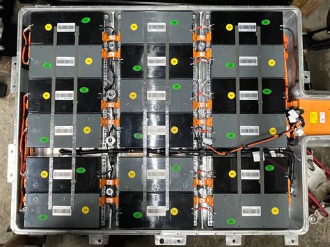 EVS - A look inside the MG ZS EV battery pack.