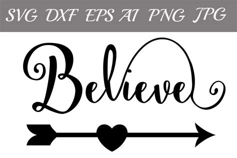 Believe Svg, SIGN SVG, Christmas Svg,Digital Cutting File,Religious By PrettyDesignStudio ...