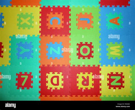 A puzzle for kids made with the alphabet Stock Photo - Alamy