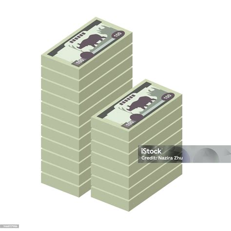 Nepalese Rupee Vector Illustration Nepal Money Set Bundle Banknotes ...