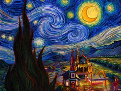 Van Gogh Starry Night Wallpaper