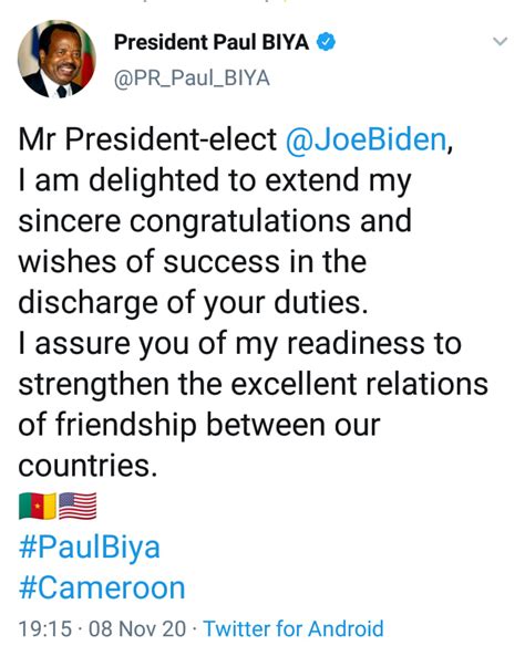 Presty's BLOG - Our President His excellency Paul Biya...