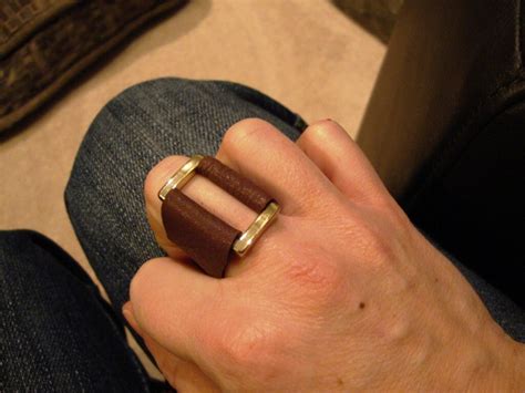 Leather ring by idinternosciadesign on Etsy