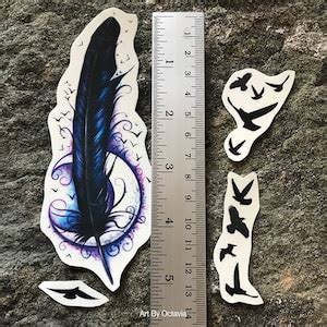 Raven Feather Temporary Tattoo Raven Feather Tattoo - Etsy