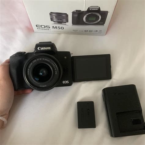 Canon EOS M50 Mirrorless Vlogging Camera Kit with... - Depop