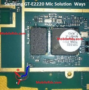 Samsung Chat GT-E2220 Mic Solution Microphone Ways