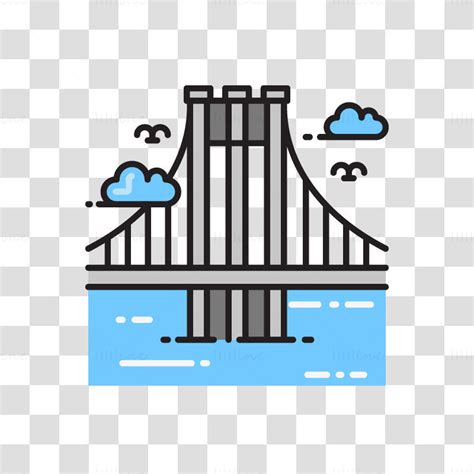 Brooklyn Bridge vector illustration