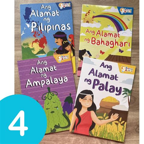 Batang Matalino: Ang Alamat ng Pilipinas/Bahaghari/Ampalaya/Palay (4 books) Tagalog Books ...