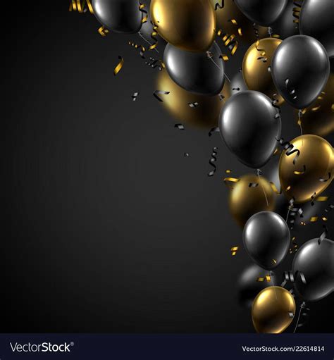 Black and Gold Balloons Wallpapers - Top Free Black and Gold Balloons Backgrounds - WallpaperAccess