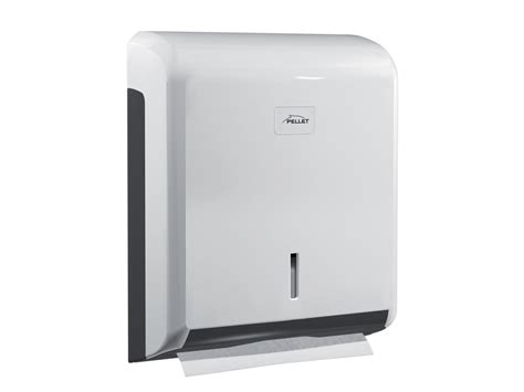 Hand paper towel dispenser, 340 x 265 x 110 mm, White & Grey ABS