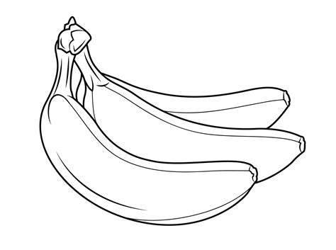 Banana Coloring Pages - Best Coloring Pages For Kids