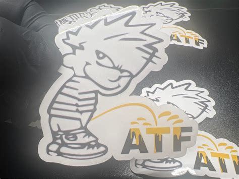 ATF Decal Atf Sticker Atf Dog Funny Sticker Gun - Etsy