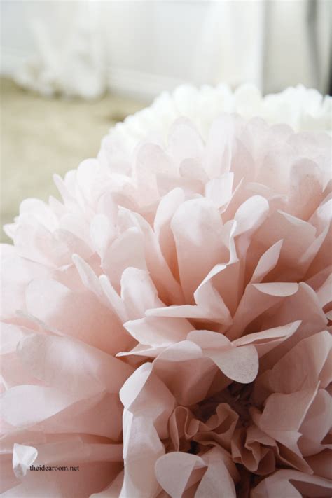 Tissue Paper Pom Poms Tutorial - The Idea Room