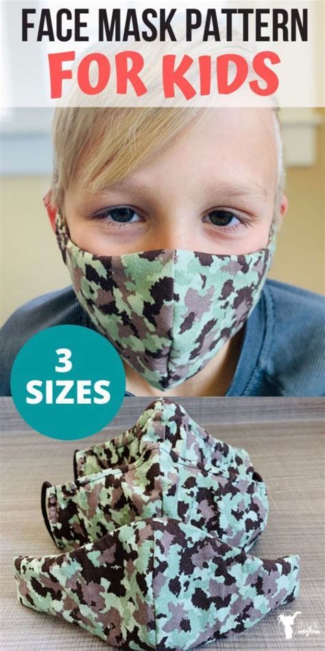 DIY Face Mask Pattern FOR KIDS - Uplifting Mayhem | fabric crafts for ...