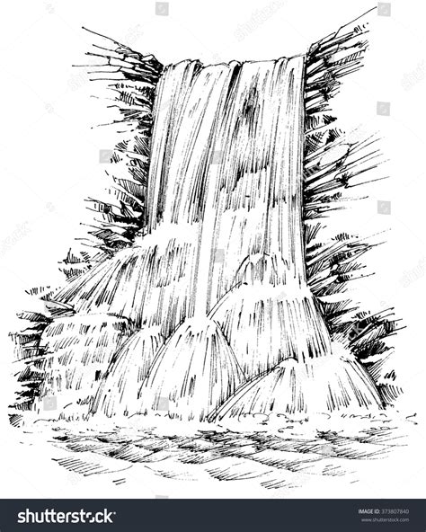 3,229 Waterfall Sketch Images, Stock Photos, 3D objects, & Vectors | Shutterstock