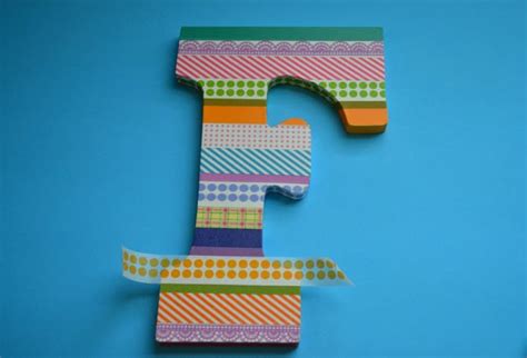 Easy Washi Tape Letters - As The Bunny Hops®