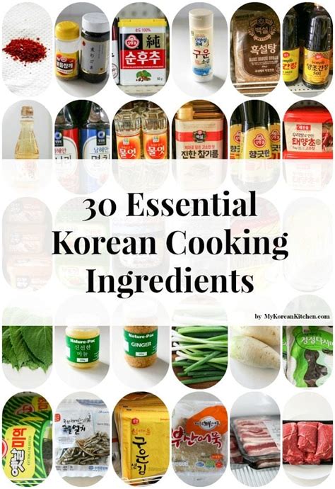 30 Essential Korean Cooking Ingredients - My Korean Kitchen