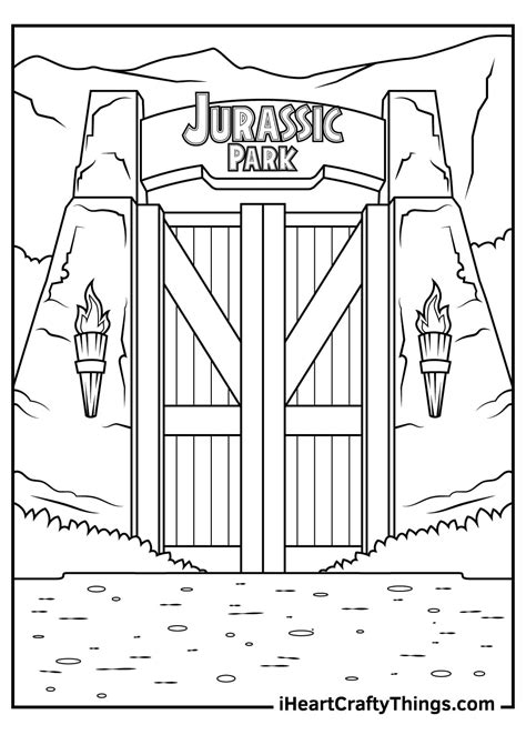 Jurassic Park Gate Printable - Free Printable Templates