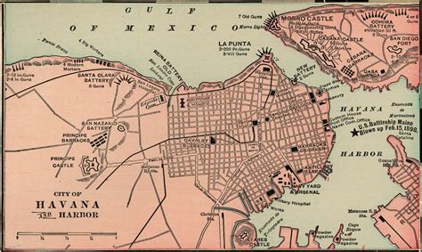 Antique map of Havana Cuba from 1901 - havana cuba • mappery