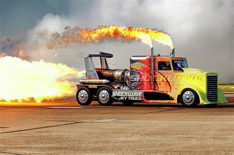 Shockwave Jet Truck - NHRA - Peterbilt Drag Racing Photograph by Jason Politte