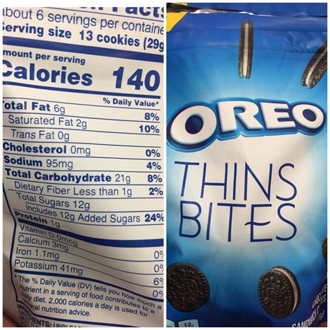 Oreo Thins Nutrition Label | Besto Blog