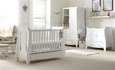 Tutti Bambini Katie 3 Piece Nursery Room Set/Mattress - White - Baby ...