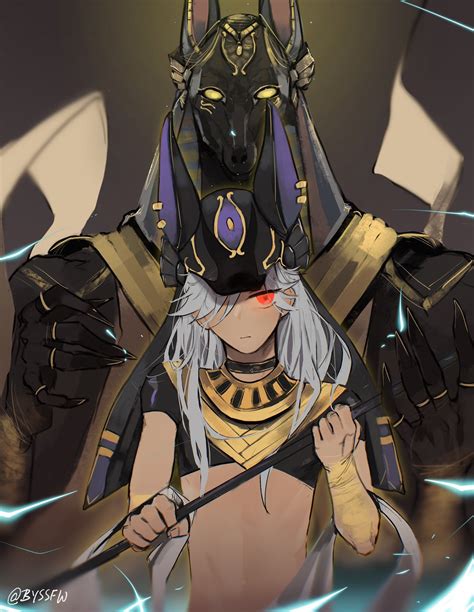 byss fw on Twitter: "Cyno & Anubis!… " | Anubis, Fan art, Impact