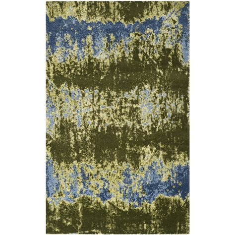 Safavieh Retro Dark Green Area Rug & Reviews | Wayfair