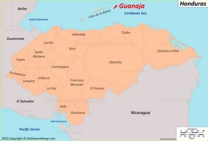 Guanaja Map | Honduras | Detailed Maps of Guanaja Island