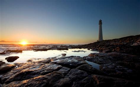 Lighthouse Sunset Wallpapers - Top Free Lighthouse Sunset Backgrounds ...