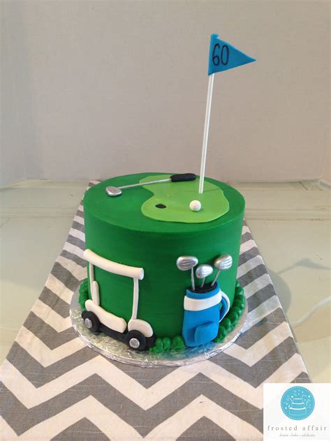 It's a hole in one! Golf themed buttercream cake! | Golf cake, Golf ...