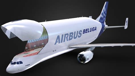 Airbus Beluga - Download Free 3D model by bohmerang [29ae25e] - Sketchfab