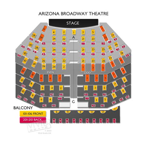 Arizona Broadway Theatre Seating Chart | Vivid Seats