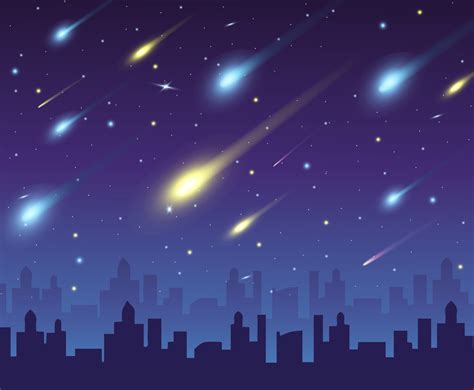 Meteor Shower Background Vector Art & Graphics | freevector.com