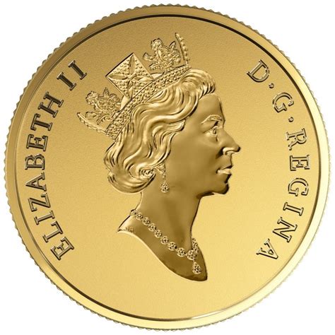 2015 Canadian $10 Maple Leaves with Queen Elizabeth II Effigy from 1990 - Pure Gold Coin