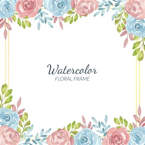 Watercolor Flower Frame Free | Best Flower Site