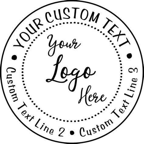 Make Your Own Stamp - Custom Round Logo - Simply Stamps