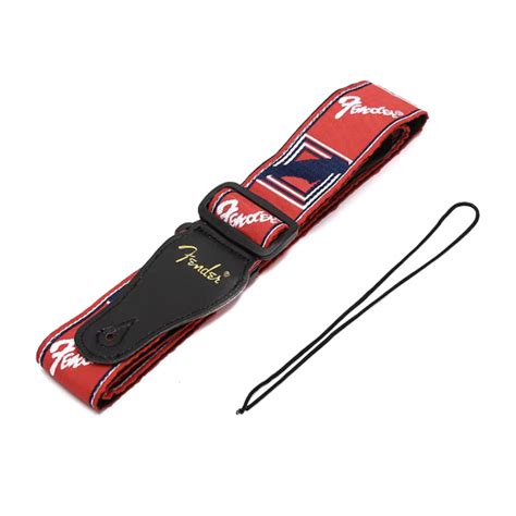 Fender Guitar Strap (Red) - Brickyards Studio and Music Shop - Petersfield