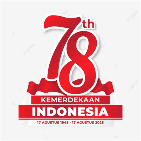 Logo Resmi Hut Ri 78 Pada Hari Kemerdekaan Indonesia 2023 Vektor - Reverasite