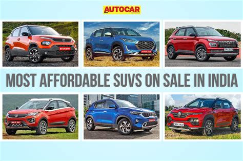 Most affordable SUVs on sale: Tata Punch, Nissan Magnite, Renault Kiger and more | Autocar India