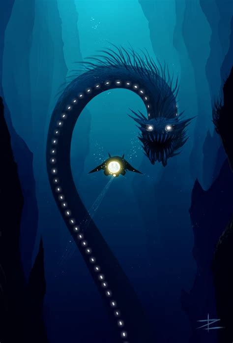 Deep Sea by Tyrus88 on deviantART | Sea creatures art, Sea monster art, Sea monsters