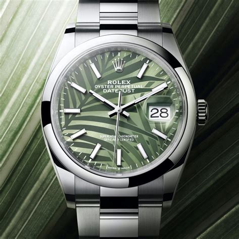 The Rolex Datejust 36 with Olive Green Palm dial